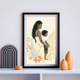 Standing With You – A Mother’s Silent Strength Poster