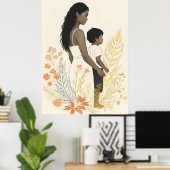 Standing With You – A Mother’s Silent Strength Poster (Heimbüro)