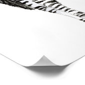 Standing Zebra Poster (Ecke)