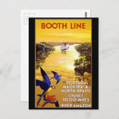 Standleitung nach Portugal Madeira Postkarte (Vorne/Hinten)