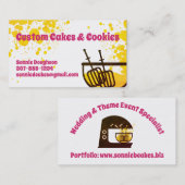 Standmischer-Kuchenteig-Bäckerei-Visitenkarte Visitenkarte (Vorne/Hinten)