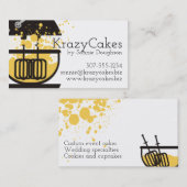 Standmischer-Kuchenteig-Spritzerbäckereibacken Visitenkarte (Vorne/Hinten)