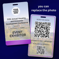 Standort Austauschbares Foto QR Logo Konferenz