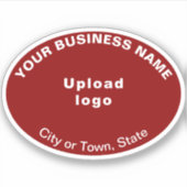 Standort des Unternehmens auf dem Vinyl-Aufkleber  Aufkleber (Vorderseite)