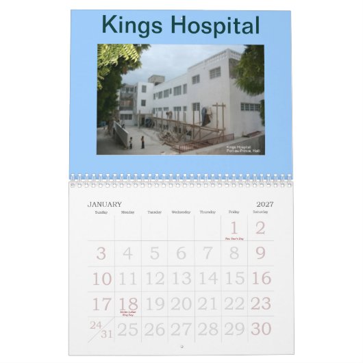 Standorts von Haiti Kalender (Jan 2027)