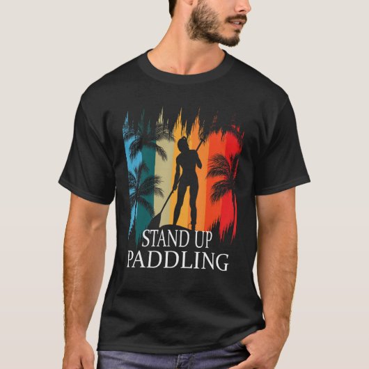 Standpaddel SUP-Platine Aufhängepaddel T-Shirt (Vorderseite)