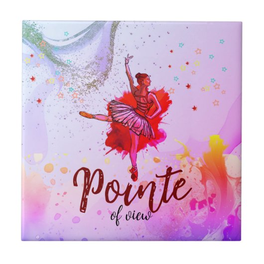 Standpunkt | Ballet für Mädchen Fliese (Vorderseite)