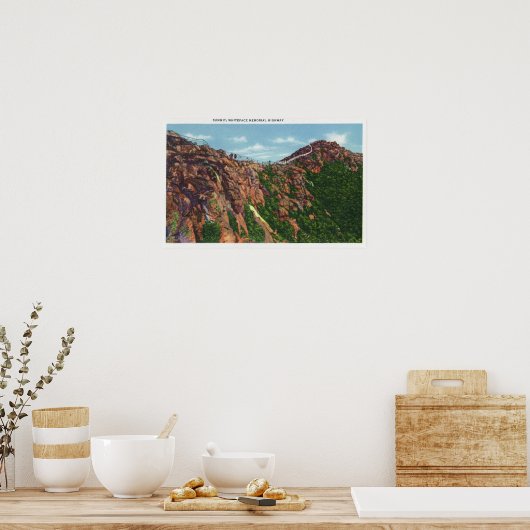 Standpunkt des Gipfels von Whiteface Mt Poster (Küche)