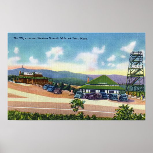 Standpunkt des Gipfels von Wigwam und Western Poster (Vorne)