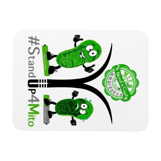 #StandUp4Mito Magnet (Horizontal)