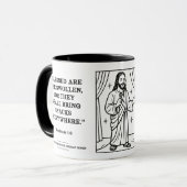 Standup Jesus - funny journal verses - Pregnancy Tasse (Vorderseite Links)