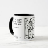 Standup Jesus - funny verses - Always right Tasse (Vorderseite Links)