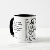Standup Jesus - lustige Journal-Verse - Krypto Tasse (Vorderseite Links)