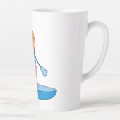 Standup Paddle Board Retro Vintages Design Geschen Milchtasse (Rechts)