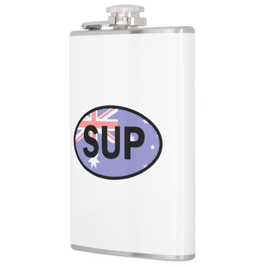 Standup Paddleboard Australia Flag Flachmann (Links)