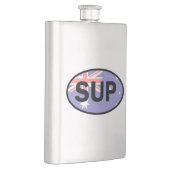 Standup Paddleboard Australia Flag Flachmann (Rechts)