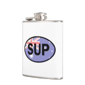 Standup Paddleboard Australia Flag Flachmann (Links)