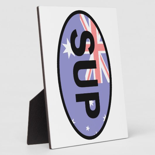 Standup Paddleboard Australia Flag Fotoplatte (Seite)