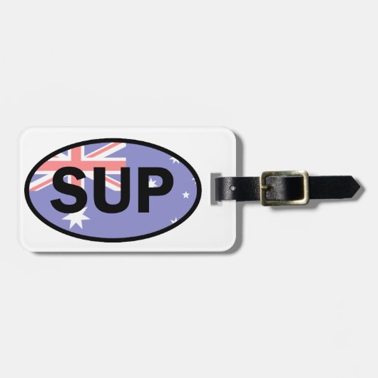 Standup Paddleboard Australia Flag Gepäckanhänger (Vorderseite horizontal)