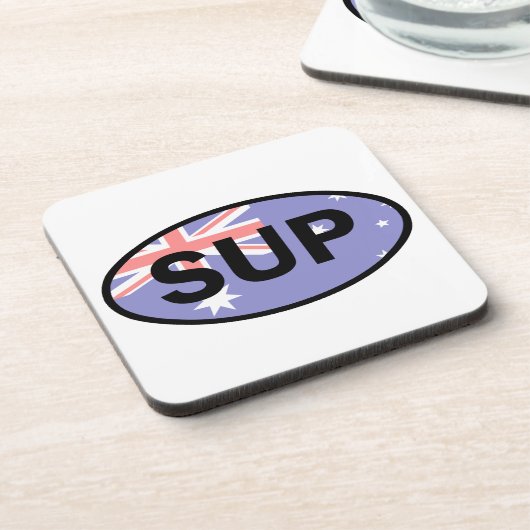 Standup Paddleboard Australia Flag Getränkeuntersetzer (Linke Seite)