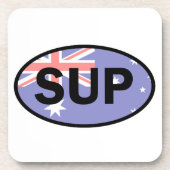 Standup Paddleboard Australia Flag Getränkeuntersetzer (Vorderseite)