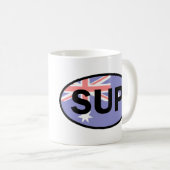 Standup Paddleboard Australia Flag Kaffeetasse (VorderseiteRechts)