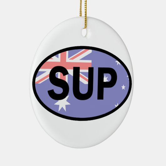 Standup Paddleboard Australia Flag Keramikornament (Rechts)