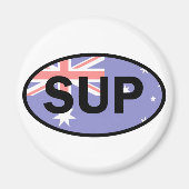 Standup Paddleboard Australia Flag Magnet (Vorne)