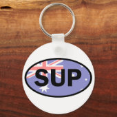 Standup Paddleboard Australia Flag Schlüsselanhänger (Vorderseite)