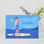 Standup Paddleboard Einladung (Stehend Vorderseite)