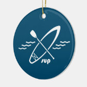 Standup Paddleboarding Keramik Ornament (Links)