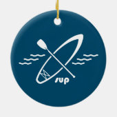 Standup Paddleboarding Keramik Ornament (Hinten)