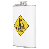 Standup Paddleboarding Zone Road Sign Flachmann (Links)