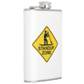 Standup Paddleboarding Zone Road Sign Flachmann (Rechts)