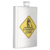 Standup Paddleboarding Zone Road Sign Flachmann (Rechts)