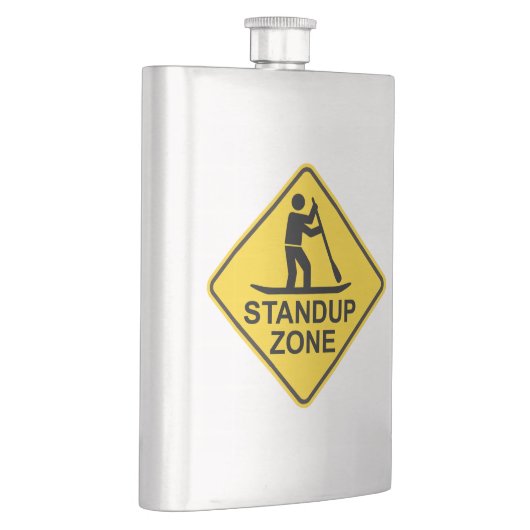 Standup Paddleboarding Zone Road Sign Flachmann (Rechts)