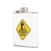 Standup Paddleboarding Zone Road Sign Flachmann (Links)