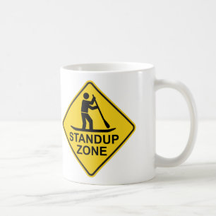 Standup Paddleboarding Zone Road Sign Kaffeetasse