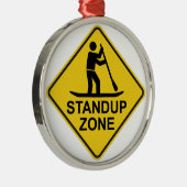 Standup Paddleboarding Zone Road Sign Ornament Aus Metall (Rechts)