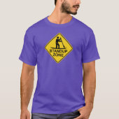 Standup Paddleboarding Zone Road Sign T-Shirt (Vorderseite)