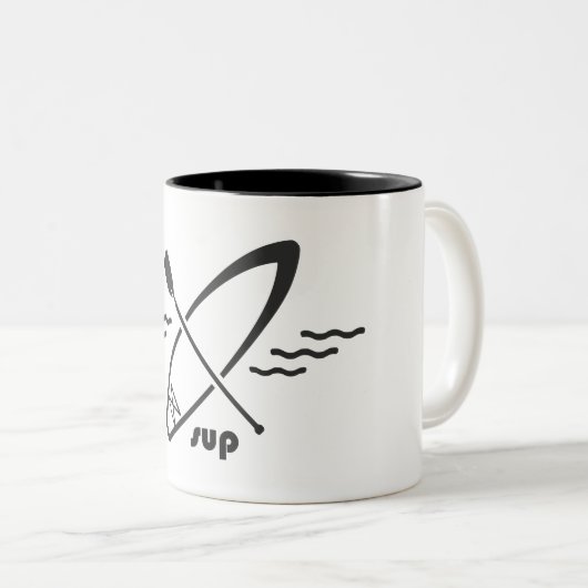 Standup Paddleboarding Zweifarbige Tasse (VorderseiteRechts)