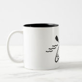 Standup Paddleboarding Zweifarbige Tasse (Links)