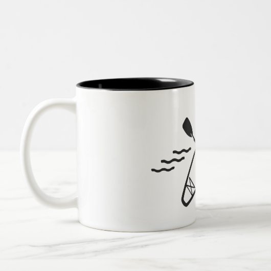 Standup Paddleboarding Zweifarbige Tasse (Links)