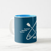 Standup Paddleboarding Zweifarbige Tasse (Vorderseite Links)