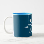 Standup Paddleboarding Zweifarbige Tasse (Links)