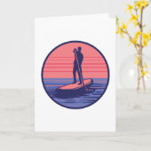 STANDUP PADDLEBOARING KARTE (Gelbe Blume)