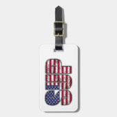 Standup Paddling SUP American Flag Gepäckanhänger (Vorderseite vertikal)