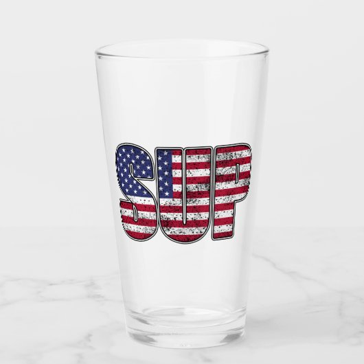 Standup Paddling SUP American Flag Glas (Vorderseite)