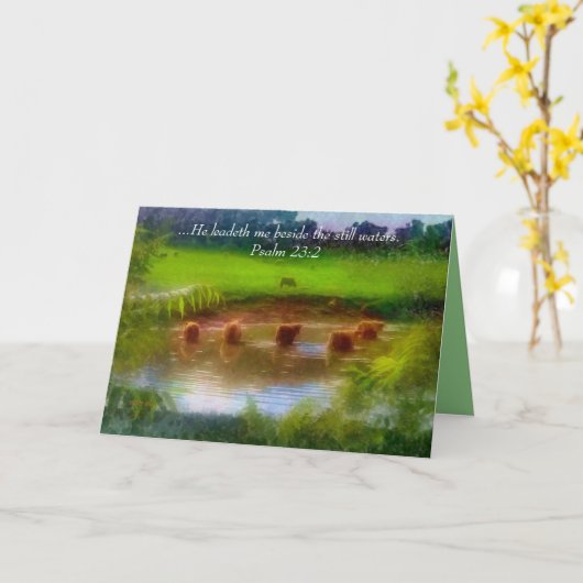 Standwasser Karte (Gelbe Blume)