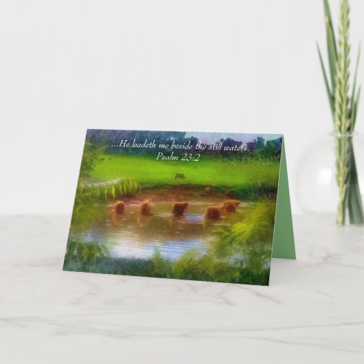 Standwasser Karte (Vorderseite)